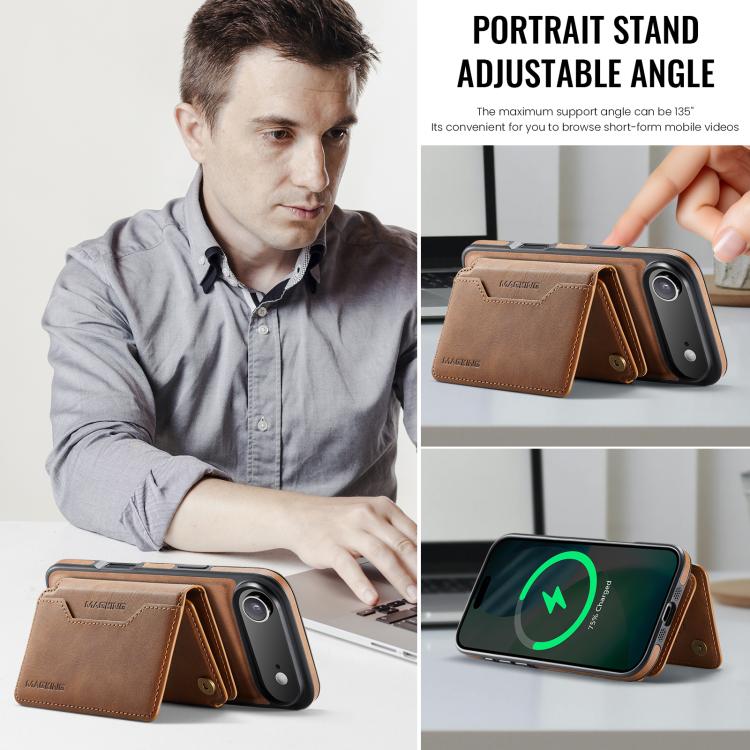 For iPhone Air MAGKING K3 Series MagSafe RFID K3 Pro Card Bag Detachable Phone Case
