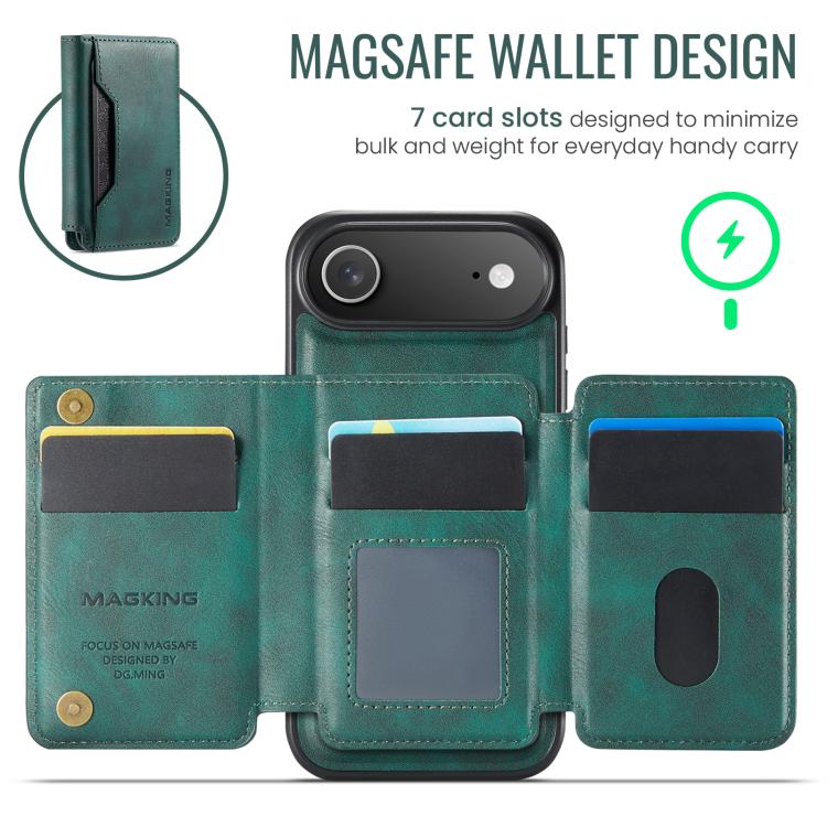 For iPhone Air MAGKING K3 Series MagSafe RFID K3 Pro Card Bag Detachable Phone Case