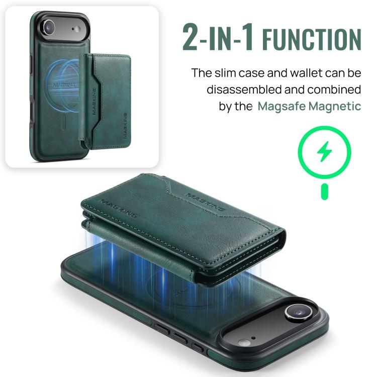 For iPhone Air MAGKING K3 Series MagSafe RFID K3 Pro Card Bag Detachable Phone Case
