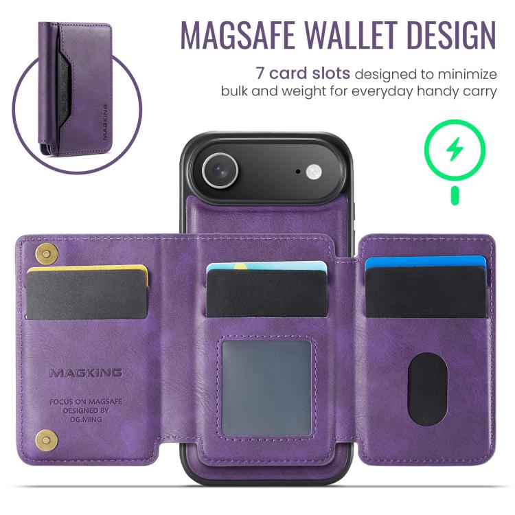 For iPhone Air MAGKING K3 Series MagSafe RFID K3 Pro Card Bag Detachable Phone Case