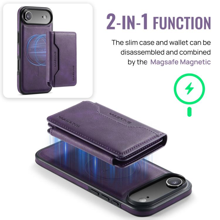 For iPhone Air MAGKING K3 Series MagSafe RFID K3 Pro Card Bag Detachable Phone Case