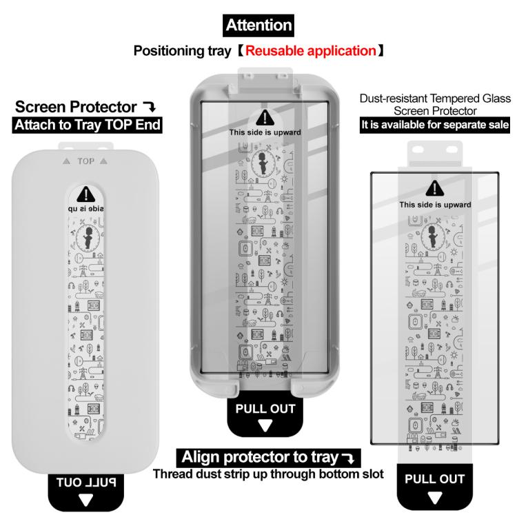 For Samsung Galaxy S24 Ultra 5G imak Dust-free Chamber Locator Full Coverage Tempered Glass Film
