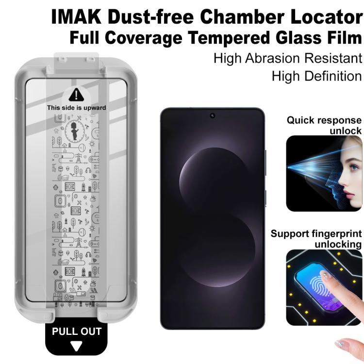 For Samsung Galaxy S26 Ultra 5G imak Dust-free Chamber Locator Full Coverage Tempered Glass Film