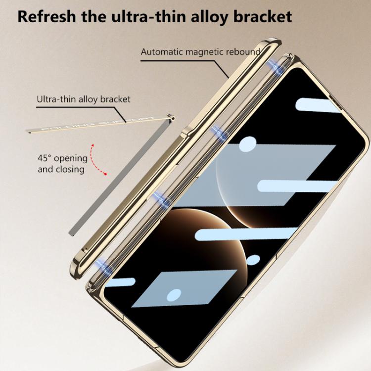 For Huawei Mate X7 GKK HD Integrated Magnetic Fold Hinge Shockproof Phone Case