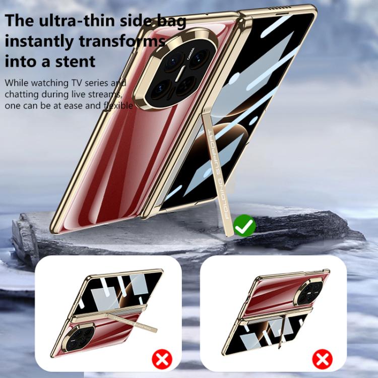 For Huawei Mate X7 GKK HD Integrated Magnetic Fold Hinge Shockproof Phone Case