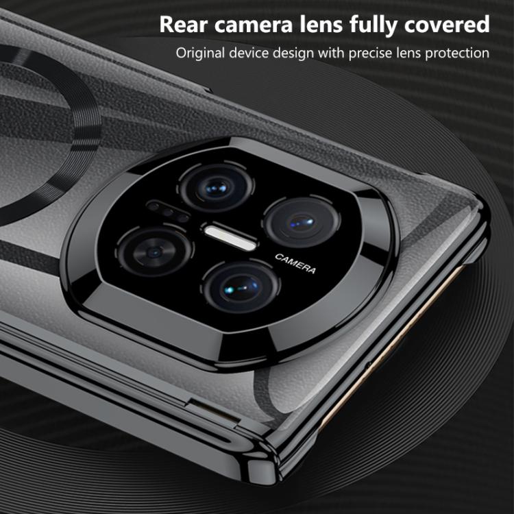 For Huawei Mate X7 GKK Dual Center Phantom Alloy Magnetic Ring Side Cover Phone Case