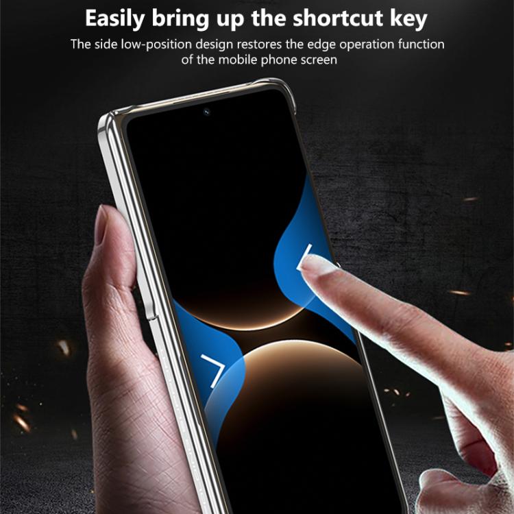 For Huawei Mate X7 GKK Dual Center Phantom Alloy Magnetic Ring Side Cover Phone Case