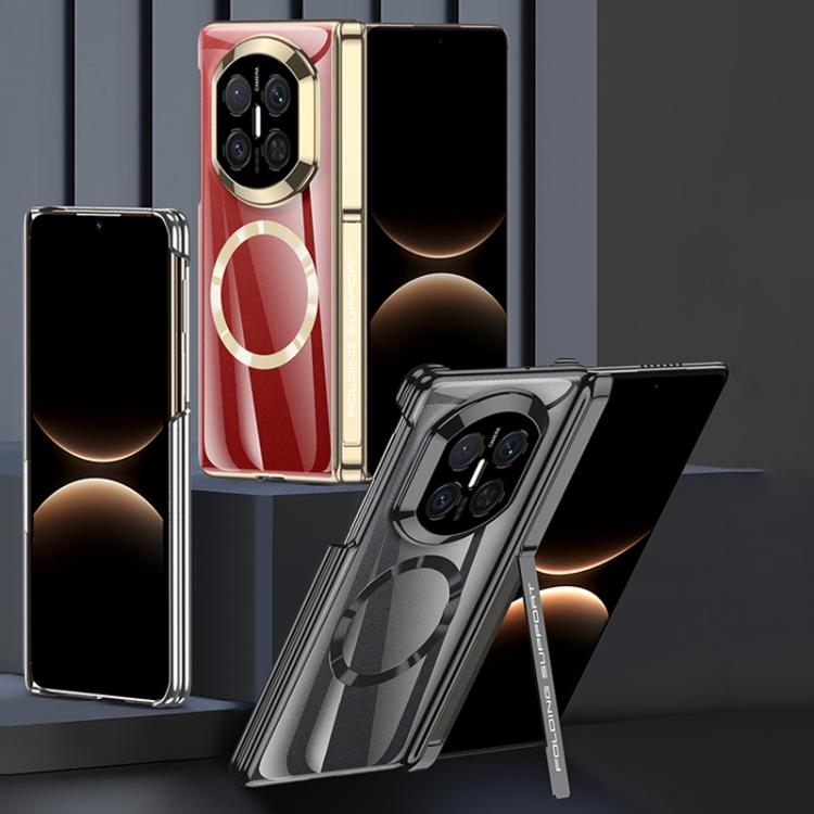 For Huawei Mate X7 GKK Dual Center Phantom Alloy Magnetic Ring Side Cover Phone Case