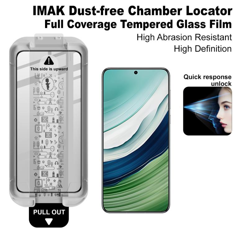 For Huawei Mate 70 imak Dust-free Chamber Locator Full Coverage Tempered Glass Film
