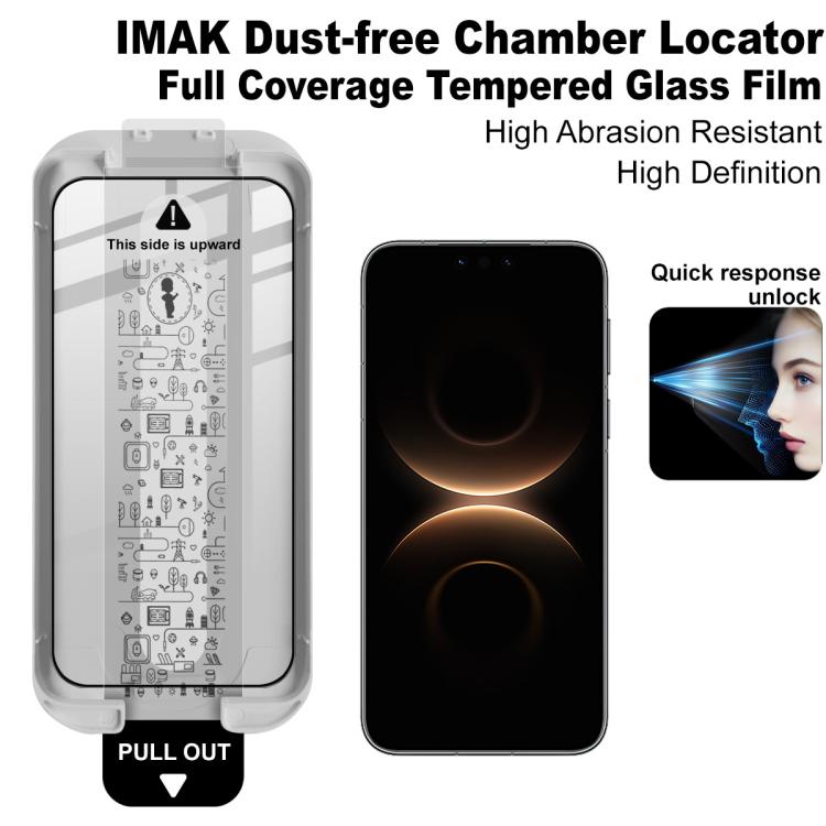 For Huawei Mate 80 / 80 Pro imak Dust-free Chamber Locator Full Coverage Tempered Glass Film