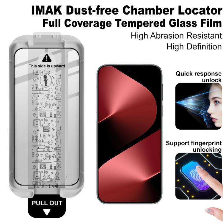 For Huawei Pura 70 / Pura 80 5G imak Dust-free Chamber Locator Full Coverage Tempered Glass Film