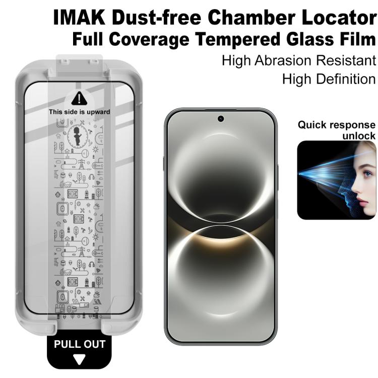 For Huawei Enjoy 90 Pro Max 5G imak Dust-free Chamber Locator Full Coverage Tempered Glass Film