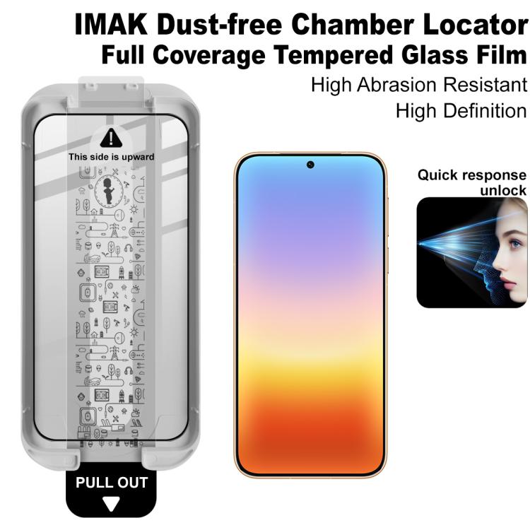 For Huawei Pura 90 Pro 5G imak Dust-free Chamber Locator Full Coverage Tempered Glass Film