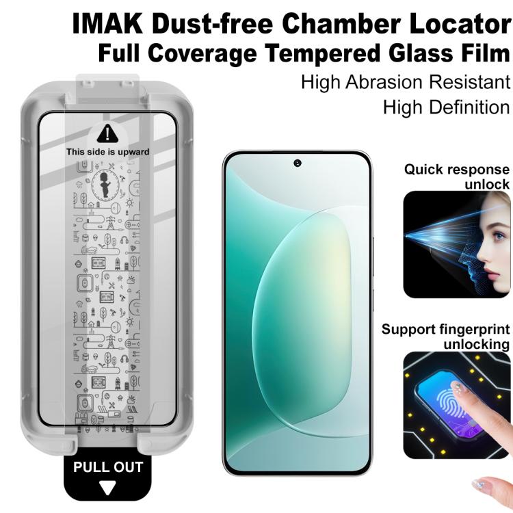 For Honor 300 imak Dust-free Chamber Locator Full Coverage Tempered Glass Film