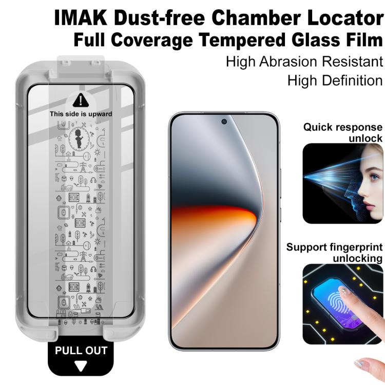 For Honor GT Pro imak Dust-free Chamber Locator Full Coverage Tempered Glass Film