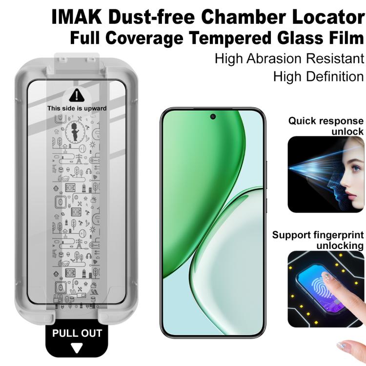 For Honor X70 5G/Magic8 Lite/X9d 5G imak Dust-free Chamber Locator Full Coverage Tempered Glass Film