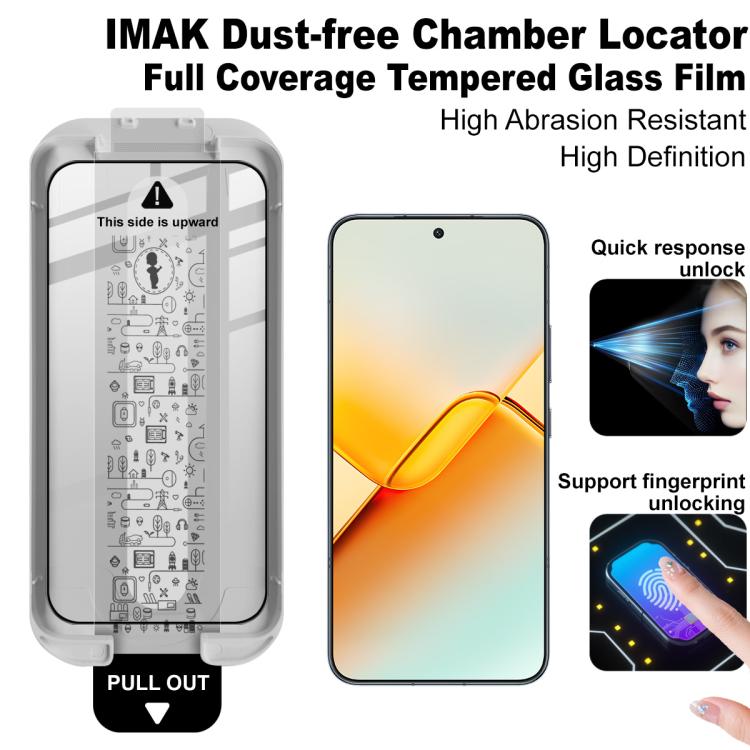 For Honor Power2 5G imak Dust-free Chamber Locator Full Coverage Tempered Glass Film