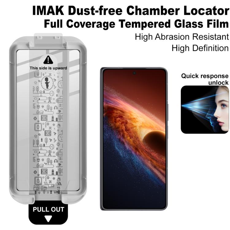 For Honor Magic V6 imak Dust-free Chamber Locator Full Coverage Tempered Glass Film