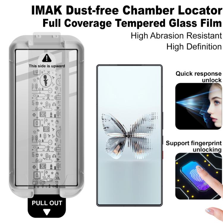 For ZTE Nubia RedMagic 11 Pro/Pro+ imak Dust-free Chamber Locator Full Coverage Tempered Glass Film