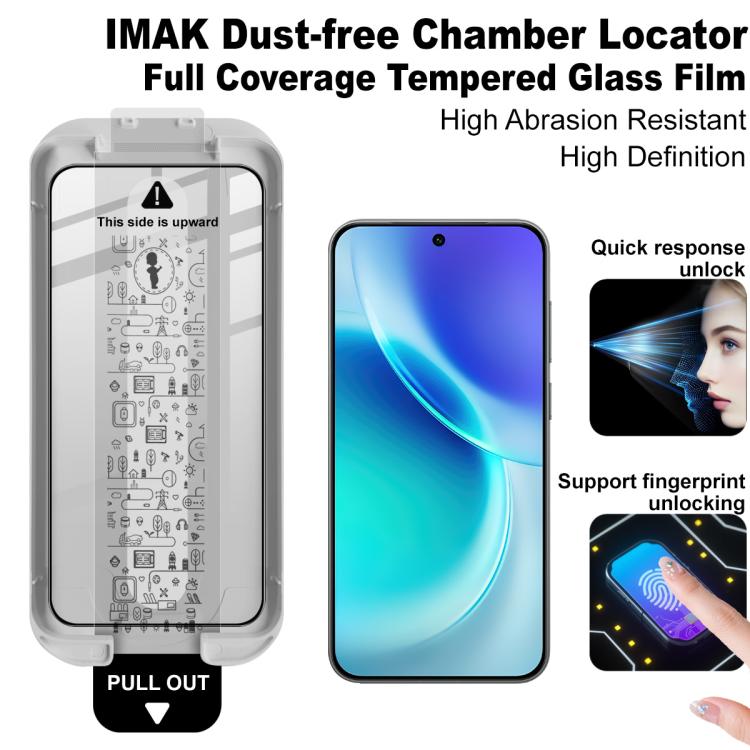 For vivo X300 Pro imak Dust-free Chamber Locator Full Coverage Tempered Glass Film
