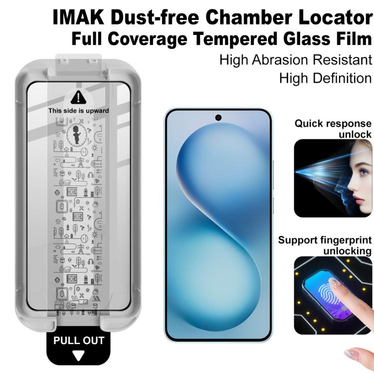 For vivo S20 / S30 imak Dust-free Chamber Locator Full Coverage Tempered Glass Film