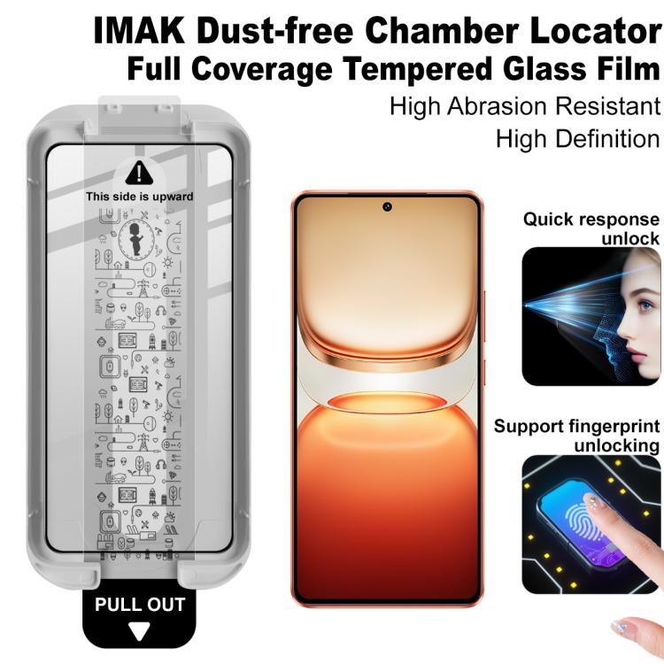For vivo iQOO Z10 Turbo/Turbo Pro imak Dust-free Chamber Locator Full Coverage Tempered Glass Film