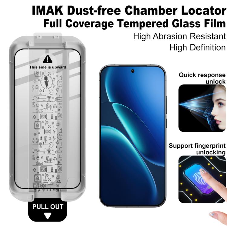 For vivo iQOO Z11 Turbo 5G imak Dust-free Chamber Locator Full Coverage Tempered Glass Film