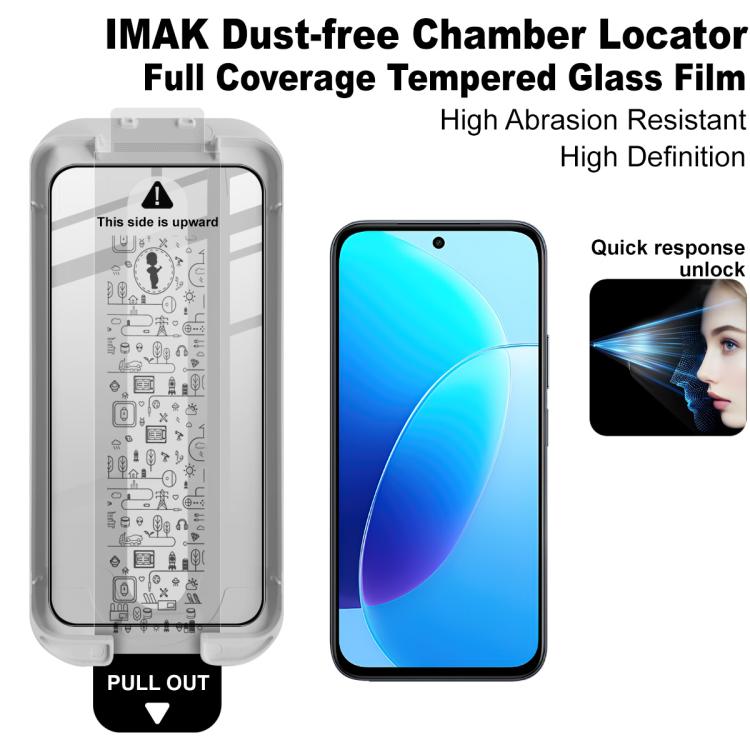 For vivo Y500i 5G imak Dust-free Chamber Locator Full Coverage Tempered Glass Film