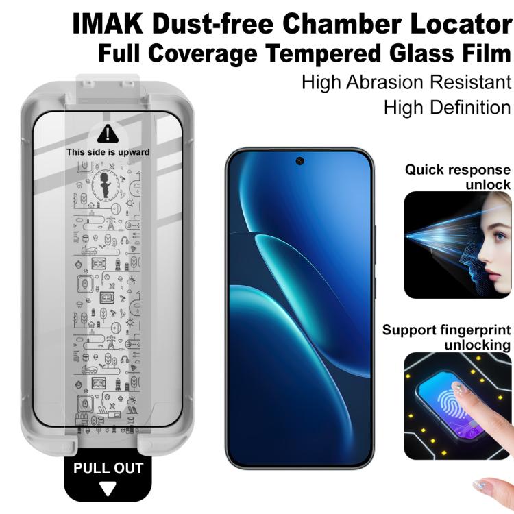 For vivo iQOO Z11 5G imak Dust-free Chamber Locator Full Coverage Tempered Glass Film