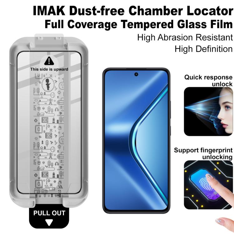 For OPPO K12s 5G / K13 imak Dust-free Chamber Locator Full Coverage Tempered Glass Film