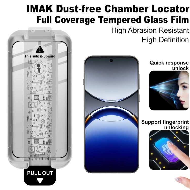 For OPPO Find X8 / X8s+ imak Dust-free Chamber Locator Full Coverage Tempered Glass Film