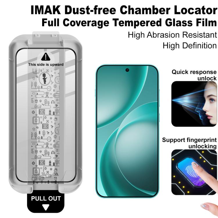 For OPPO Find X9s Pro 5G imak Dust-free Chamber Locator Full Coverage Tempered Glass Film