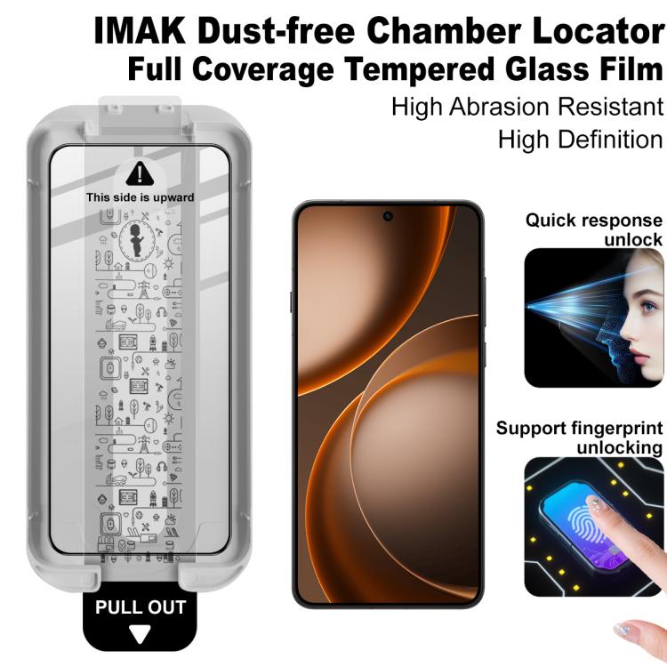 For OPPO Find X9 Ultra 5G imak Dust-free Chamber Locator Full Coverage Tempered Glass Film