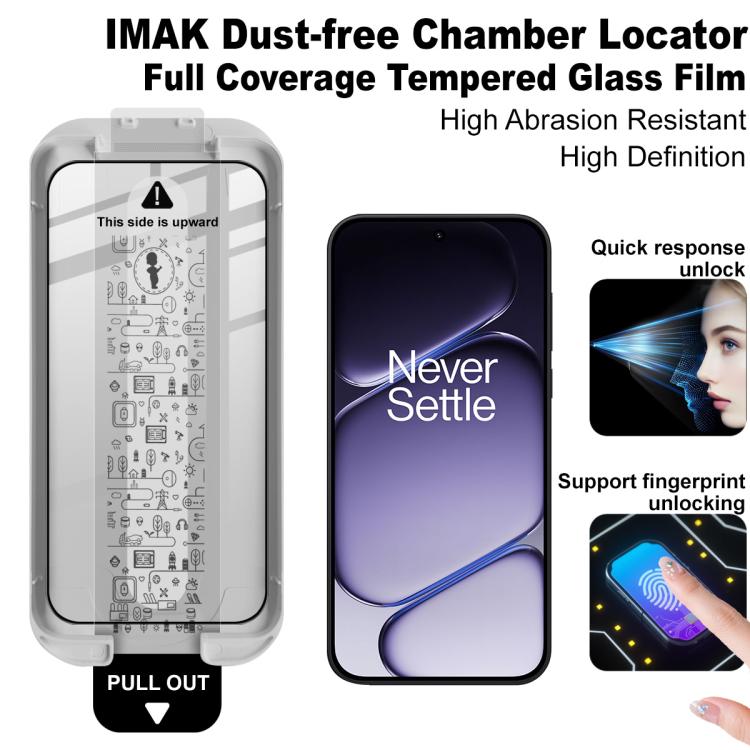 For OnePlus Turbo 6 imak Dust-free Chamber Locator Full Coverage Tempered Glass Film