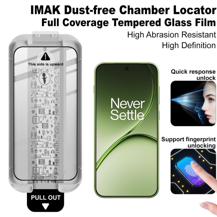 For OnePlus 15T imak Dust-free Chamber Locator Full Coverage Tempered Glass Film