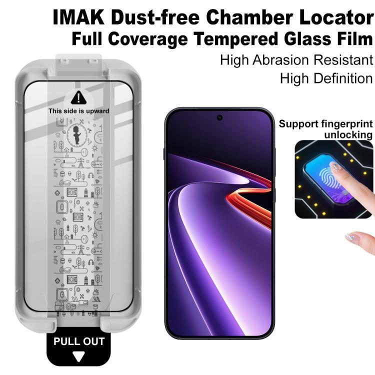 For OnePlus Ace 6 Ultra imak Dust-free Chamber Locator Full Coverage Tempered Glass Film