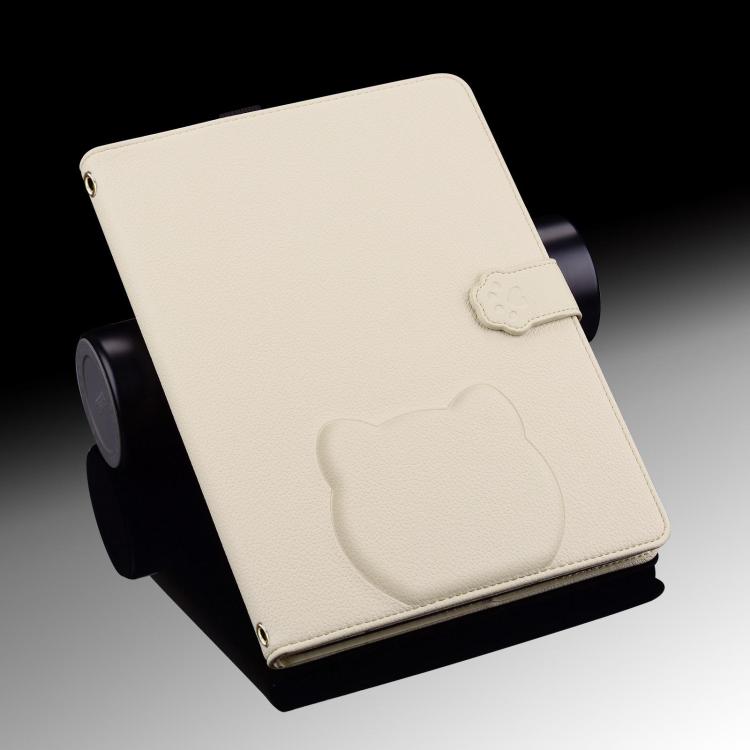 For Tecno Megapad Pro 12 Cat Skin-feel Litchi Leather Tablet Case