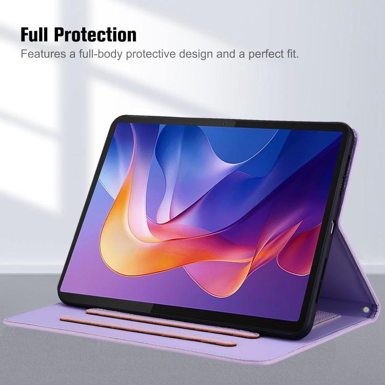 For Tecno Megapad Pro 12 Cat Skin-feel Litchi Leather Tablet Case