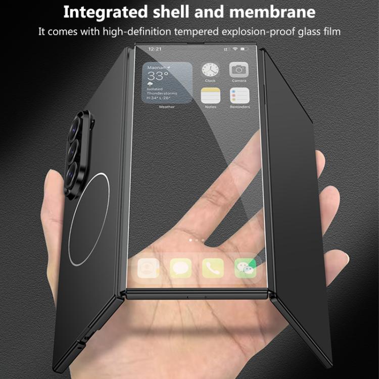 For Samsung Galaxy Z TriFold GKK Integrated Full Cover Frame Ultra-thin Magnetic Nickel Ring Phone Case