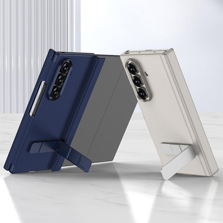 For Samsung Galaxy Z TriFold GKK Magnetic Folding Leather One-Line Rotating Holder Phone Case