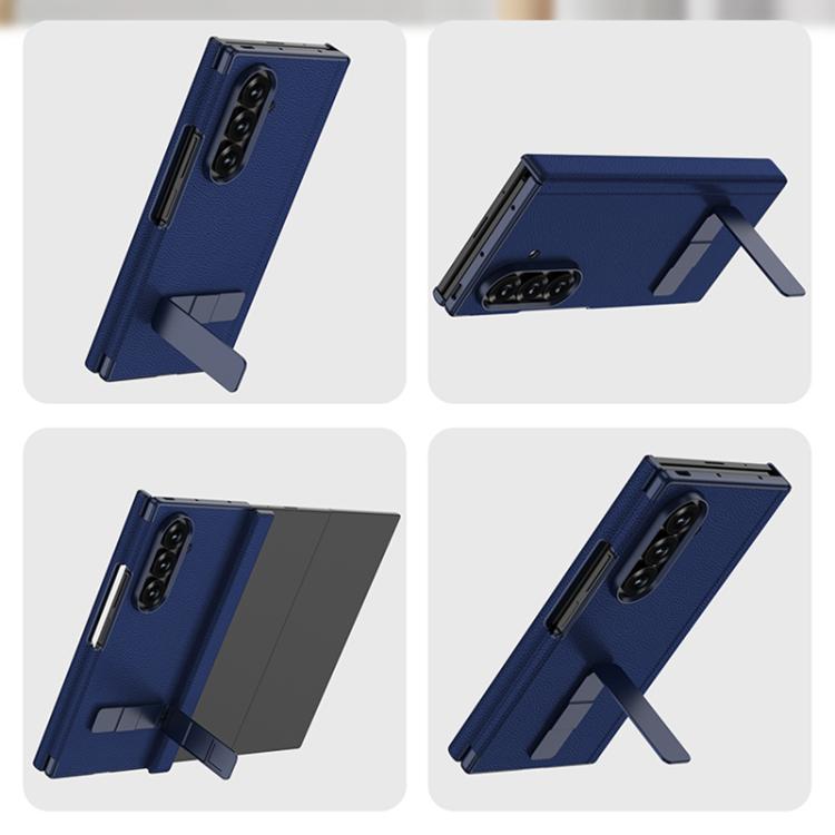 For Samsung Galaxy Z TriFold GKK Magnetic Folding Leather One-Line Rotating Holder Phone Case