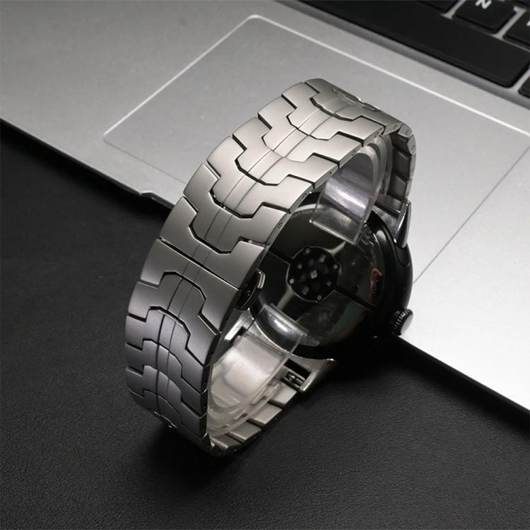 For Google Pixel Watch 4 / 3 / 2 / 1 41mm Iron Man Butterfly Buckle Stainless Steel Watch Band
