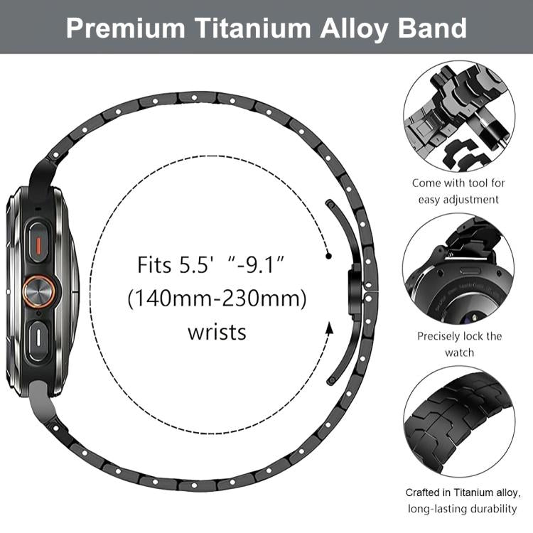 For Google Pixel Watch 4 / 3 45mm Iron Man Butterfly Buckle Aluminum Alloy Watch Band