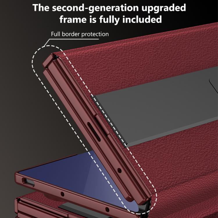 For Samsung Galaxy Z TriFold GKK Integrated Full Coverage Flip Phone Case with All Purpose Holder