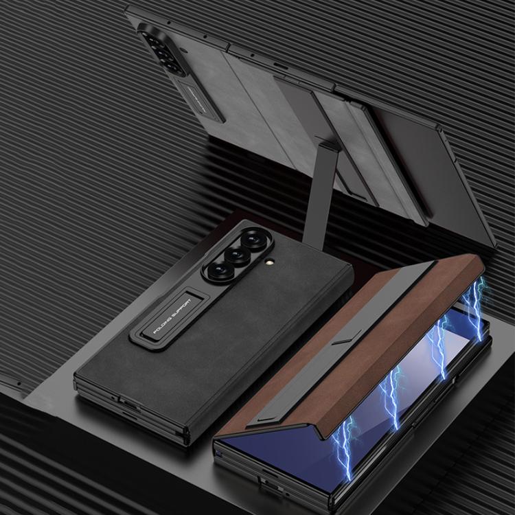 For Samsung Galaxy Z TriFold GKK Full Coverage Flip Phone Case with All Purpose Holder