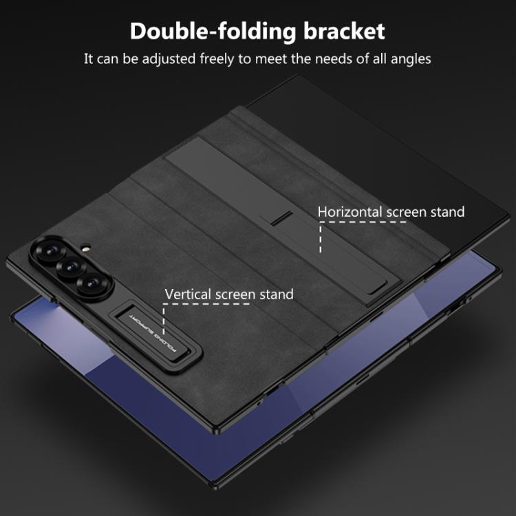 For Samsung Galaxy Z TriFold GKK Full Coverage Flip Phone Case with All Purpose Holder
