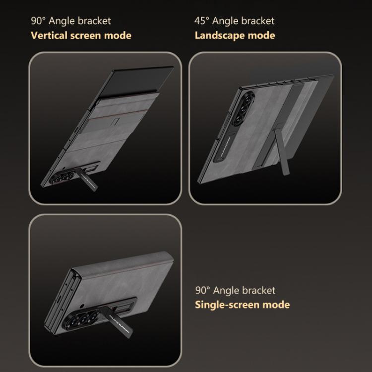 For Samsung Galaxy Z TriFold GKK Full Coverage Flip Phone Case with All Purpose Holder
