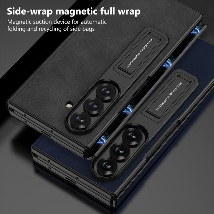 For Samsung Galaxy Z TriFold GKK Full Coverage Flip Phone Case with All Purpose Holder