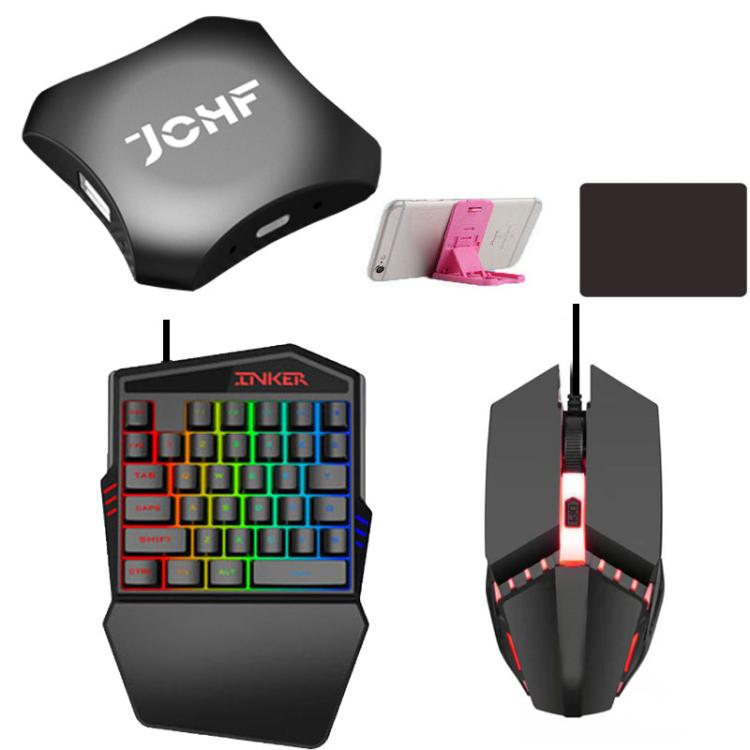 JCHF Gaming Keyboard And Mouse Converter 5 in 1 Adapter Keyboard Mouse Pad Holder Kit