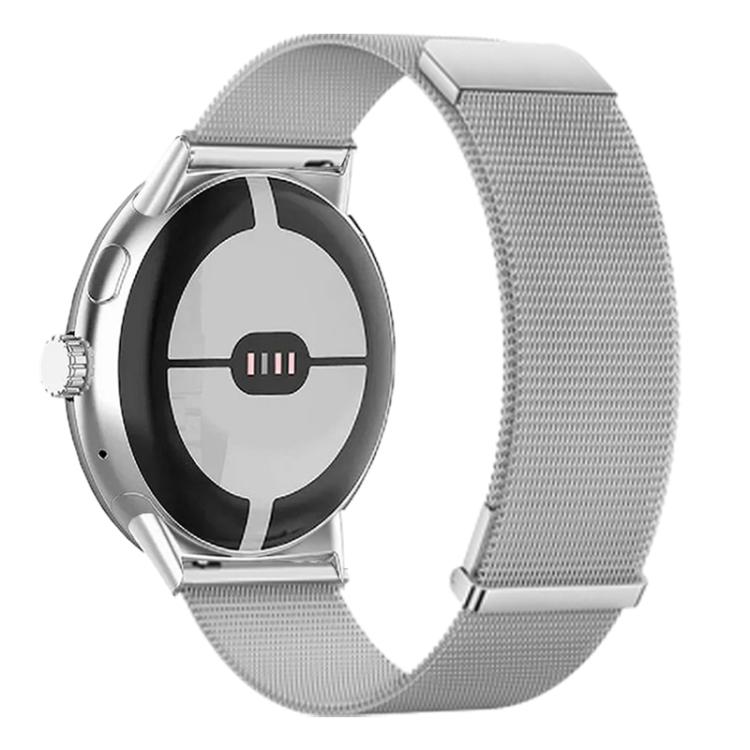 For Google Pixel Watch 4 / 3 / 2 / 1 41mm Loop Dual Magnetic Buckle Milanese Stainless Steel Watch Band